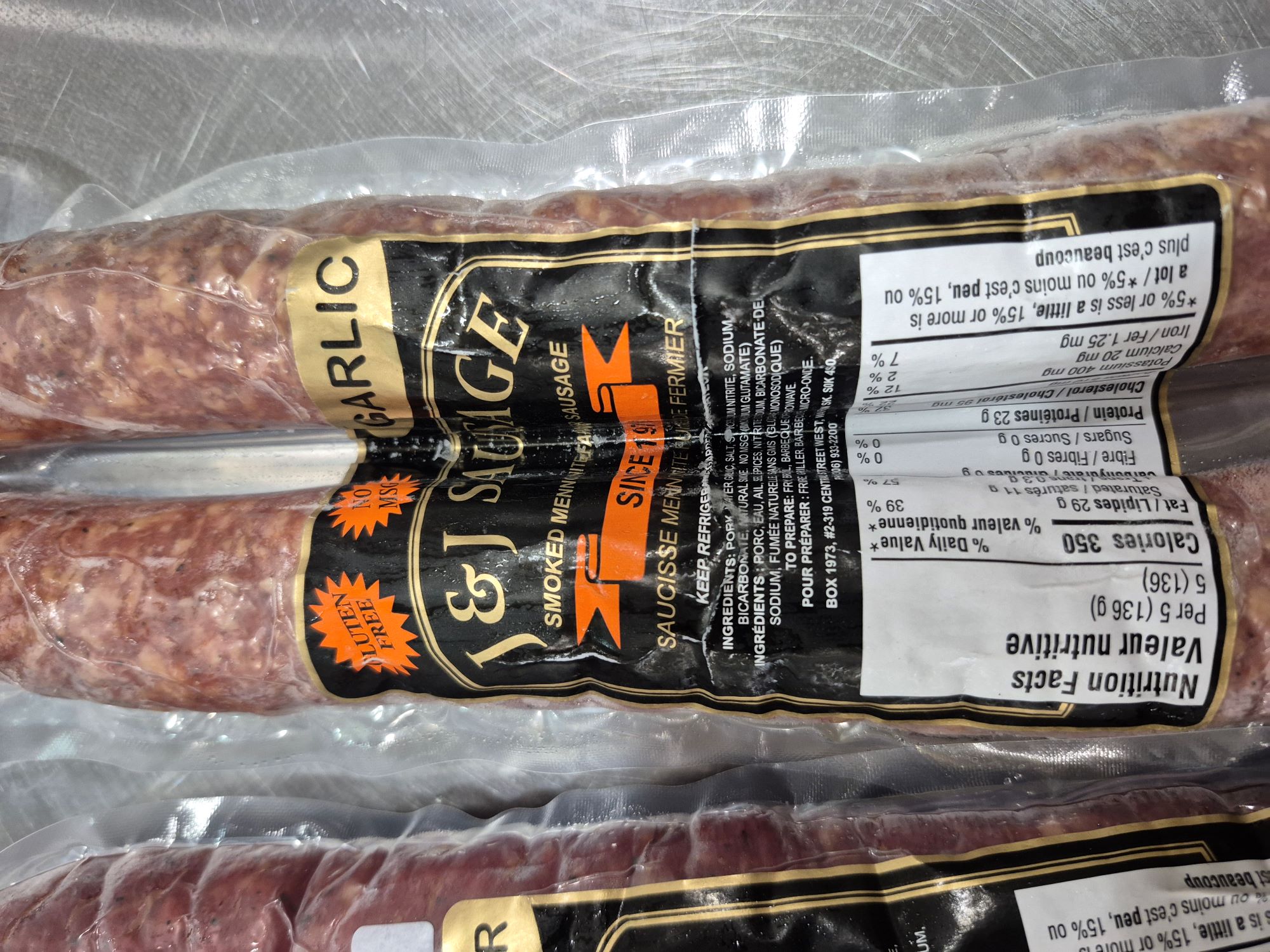 Farmer Sausage - Garlic