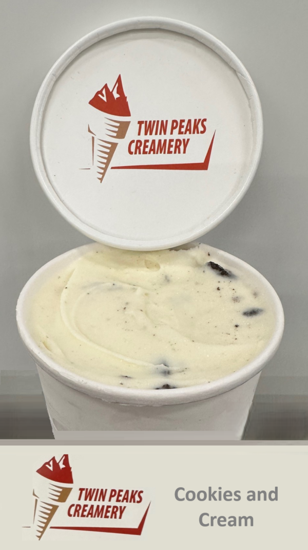 Twin Peaks Ice Cream - Cookies & Cream